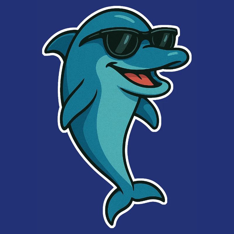 Delfin mit Sonnebrille