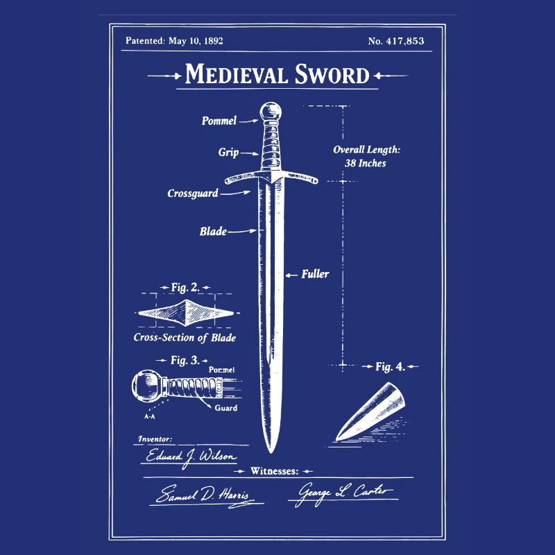 Plan d’épée médiévale