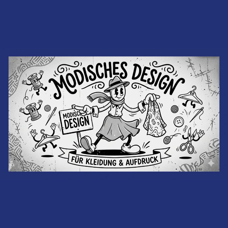 Nähkunst Modedesign Comic