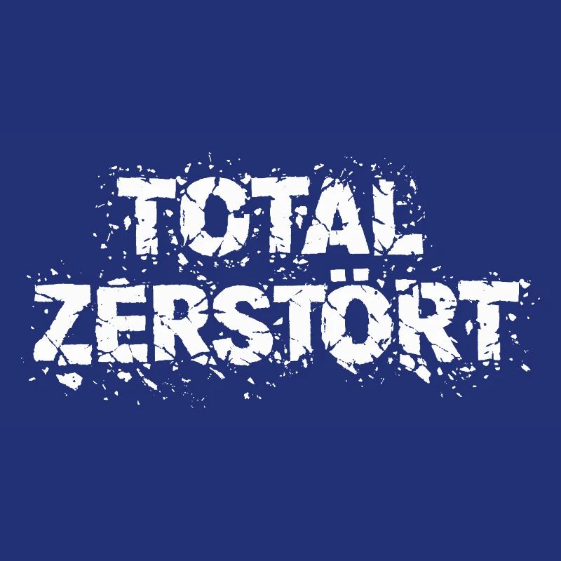 Totalement détruit - Déclaration de conception grunge