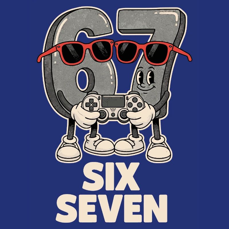 6 7 Six Sept Points d’Aura Meme Jeu Mignon