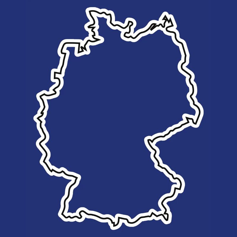 Germany Outline – Minimalist Map Design
