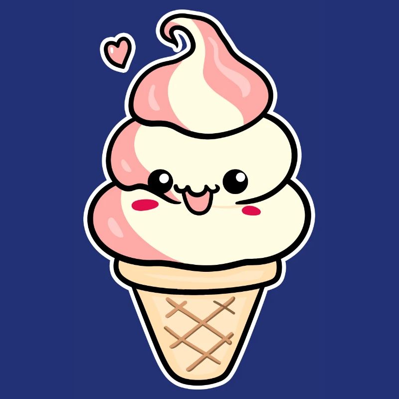 Crème glacée de dessin animé