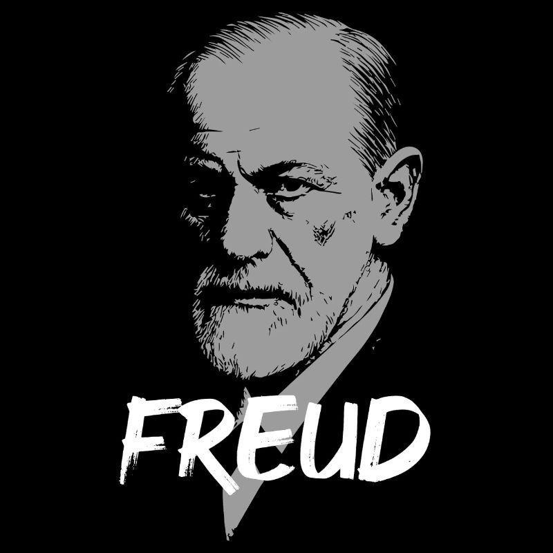 Portrait d’icône psychanalytique du Dr Freud
