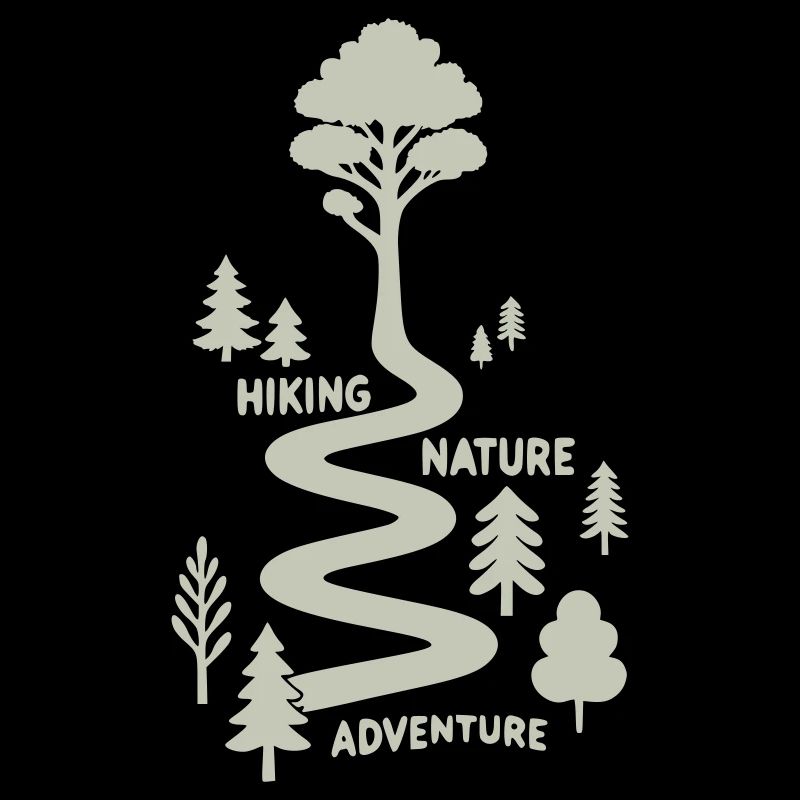 Wanderpfad mit Bäumen