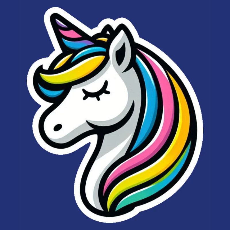 Unicorn Comic Sleeping