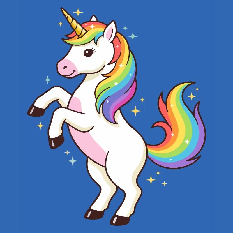 Regenbogen-Einhorn-Funkeln
