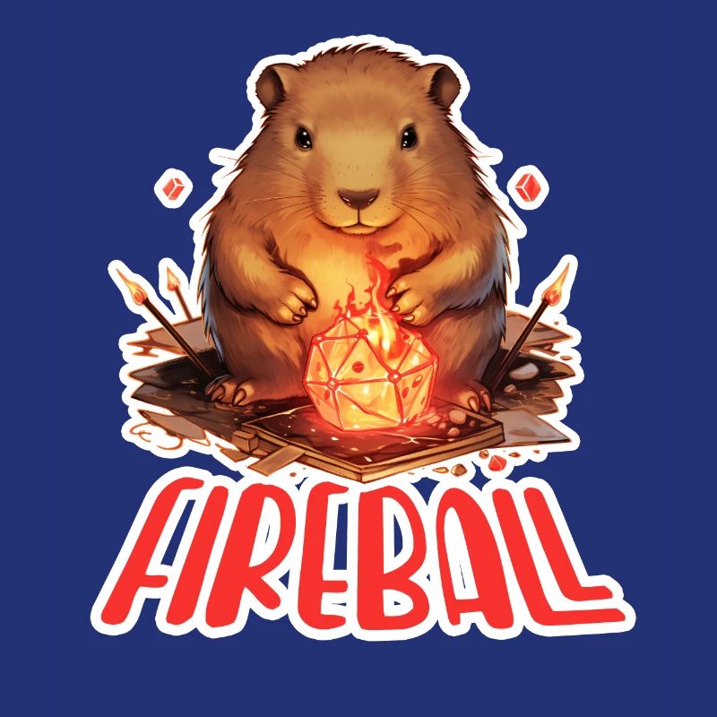 Capybara Mage – Conception de RPG boule de feu