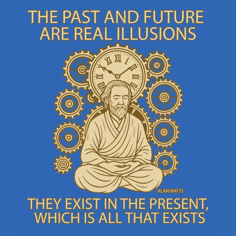 Alan Watts Present Time Citation Tee