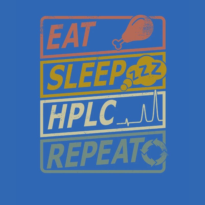 HPLC Performance Chromatography Retro Sleep Repeat