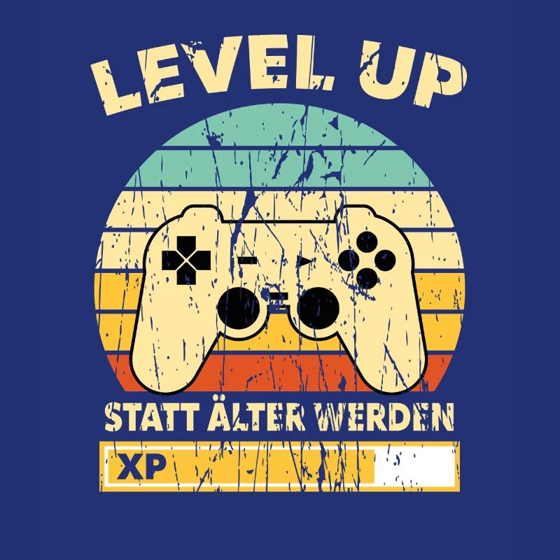 Level Up Retro Controller XP Geburtstag
