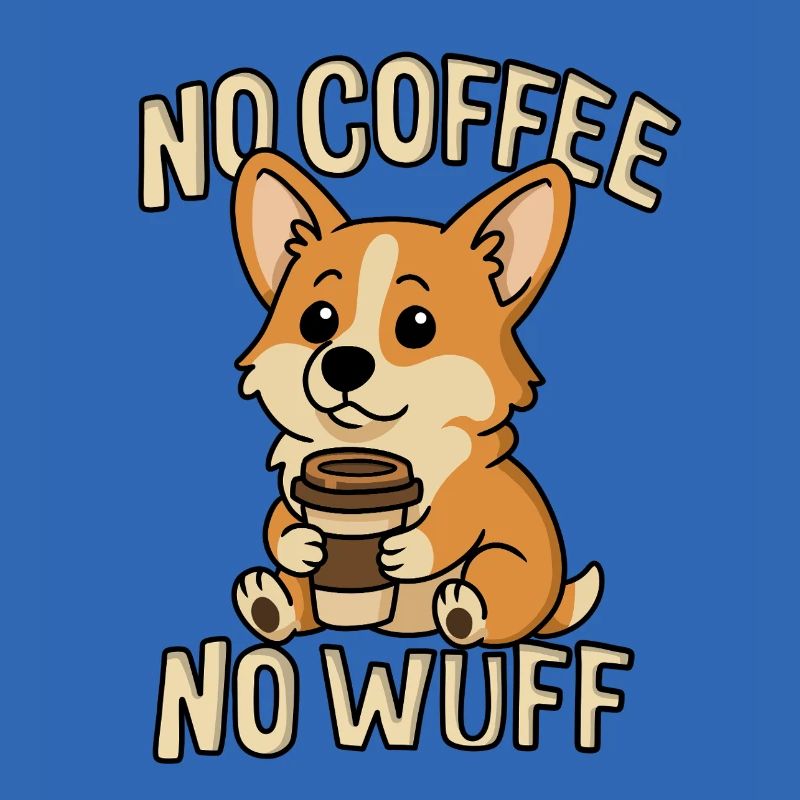 Kaffee Corgi – Pas de café, pas de wuff