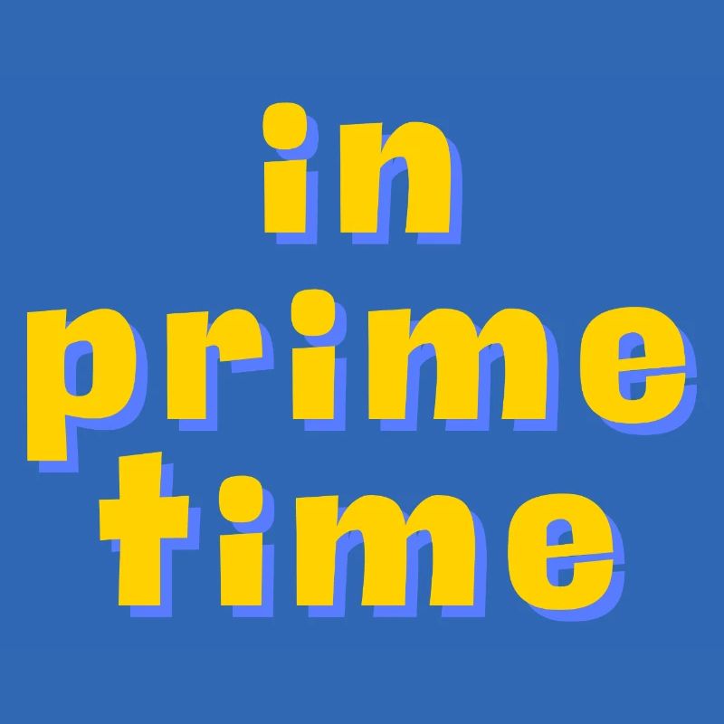 In Prime Time Retro 3D Typography