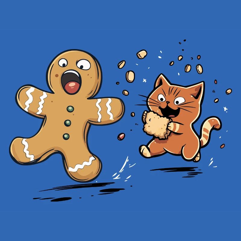 Chat de Noël, Dent sucrée, Amateur de biscuits