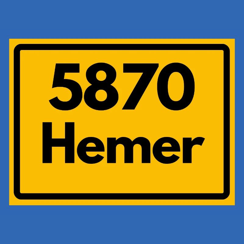 ALTE POSTLEITZAHL PLZ RETRO 5870 HEMER