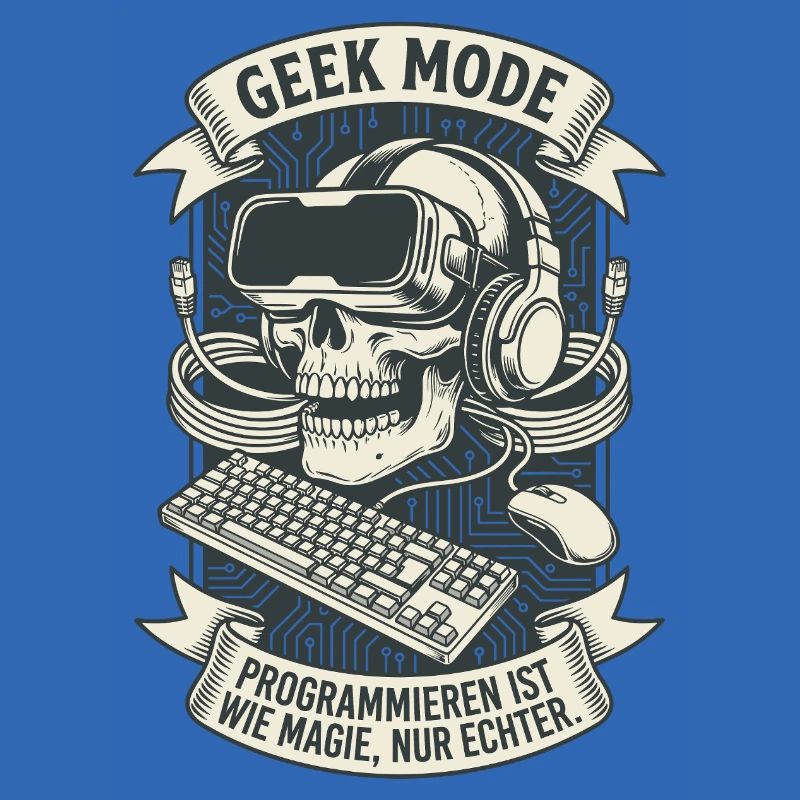 Codage de mode geek Crâne magique