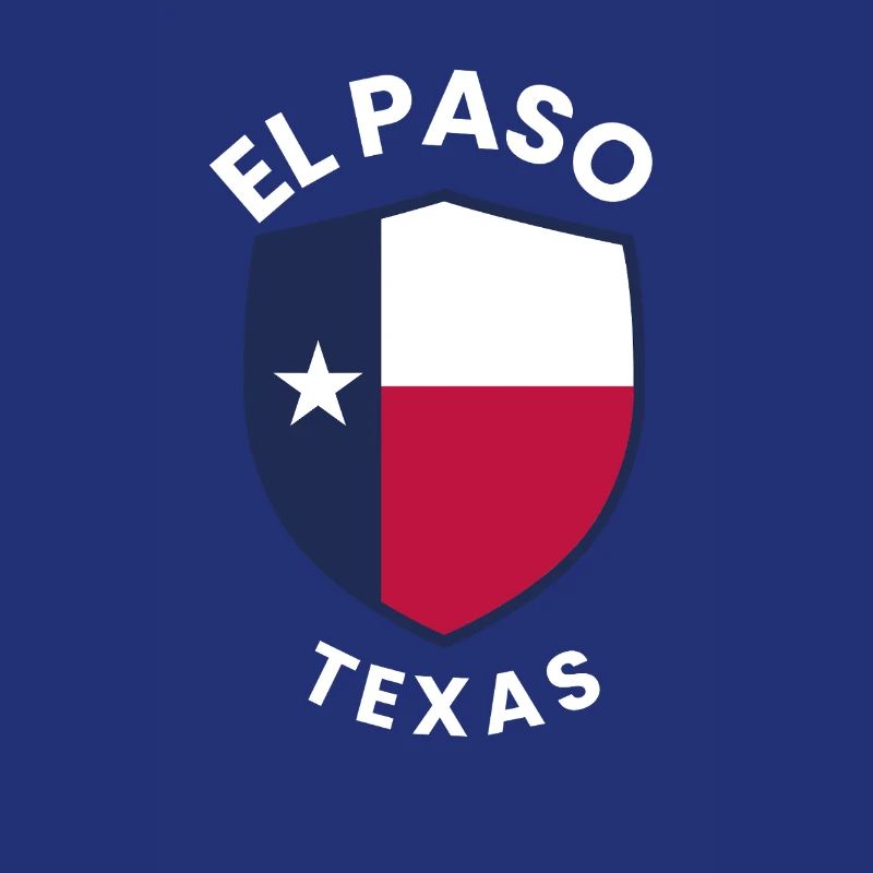 El Paso Texas Shield-Flagge