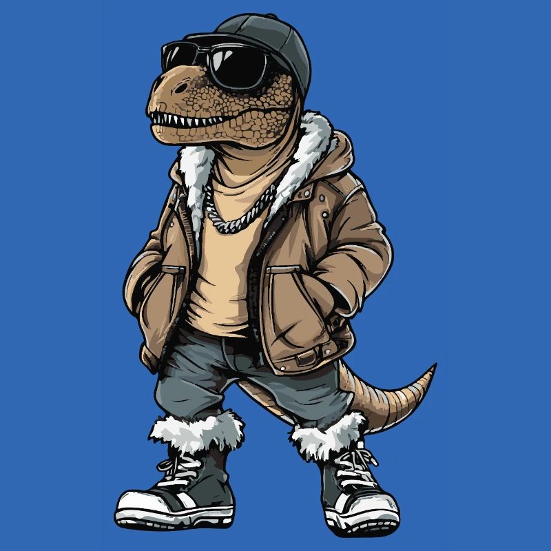 Dinosaurier T-Rex Cool Winter