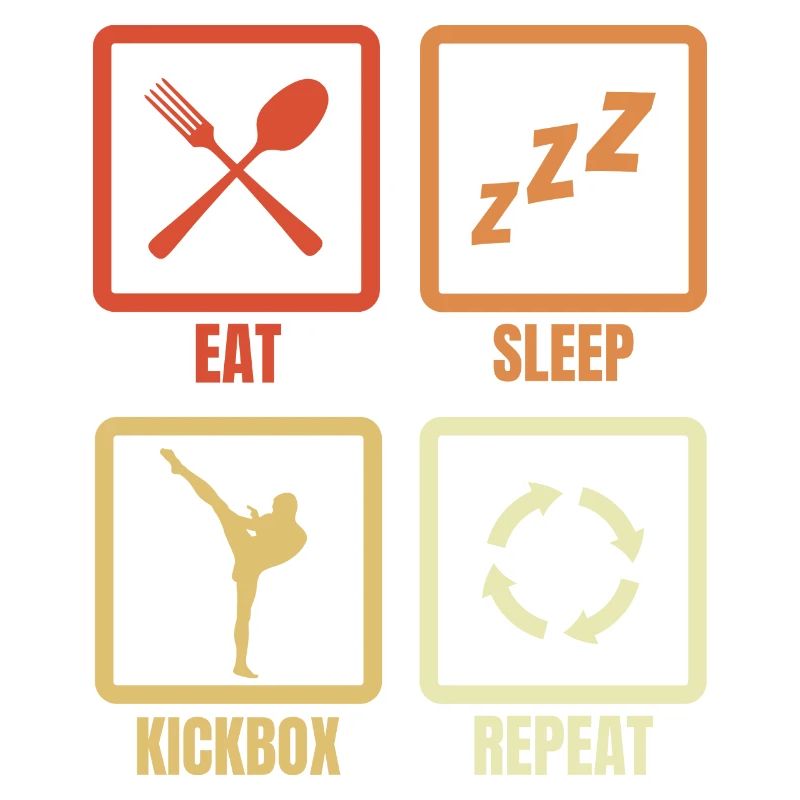 Manger, dormir, kickboxer, répéter