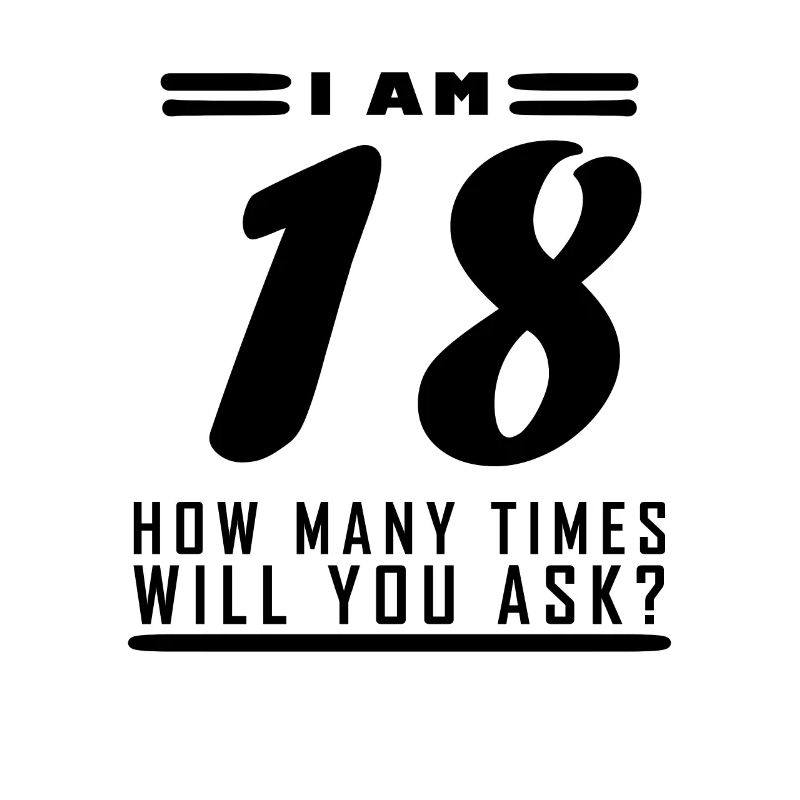 Ich bin 18 – 18. Geburtstag Geschenk