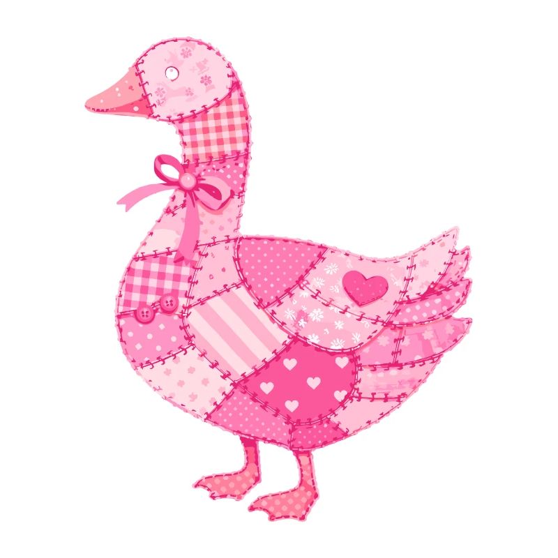 Patchwork Duck Pink