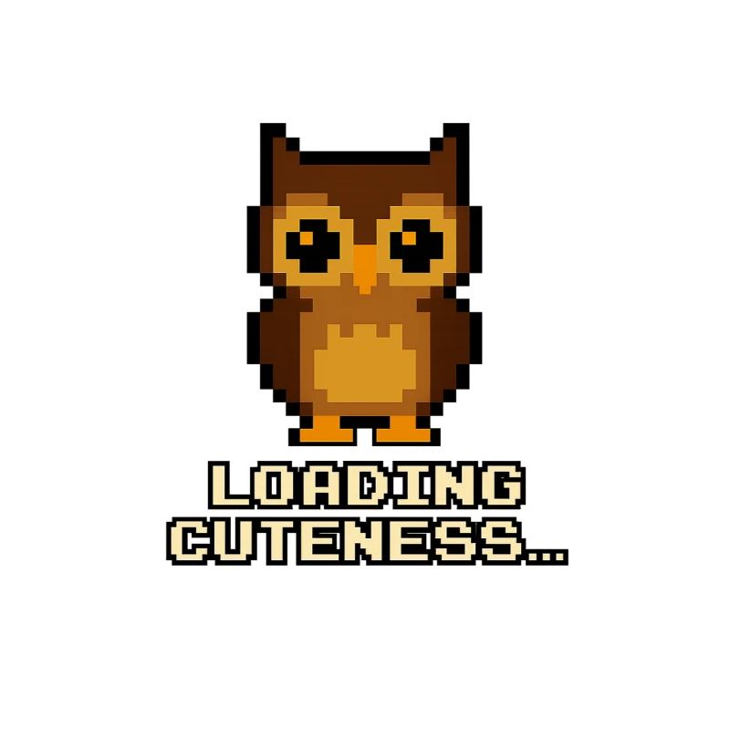 Pixel Eulen Loading Cuteness