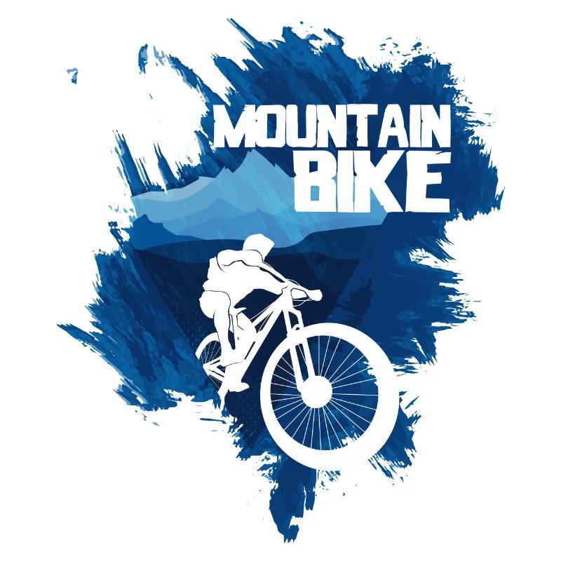 VTT blanc bleu