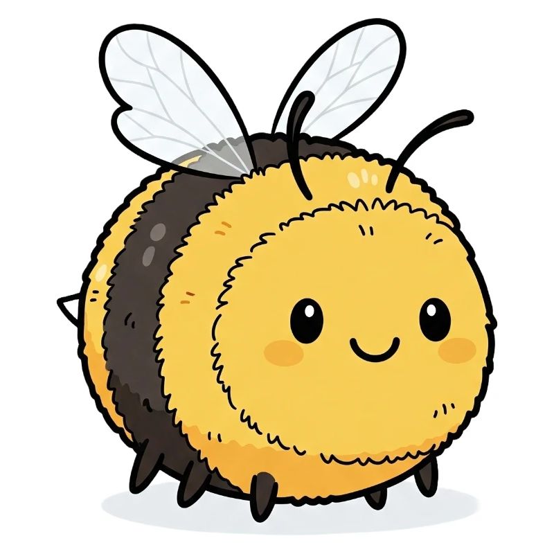 Cute bee illustration