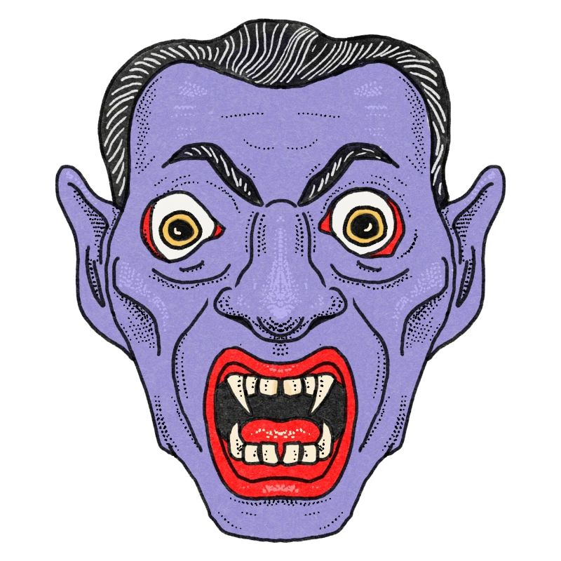 Visage de diable vampire