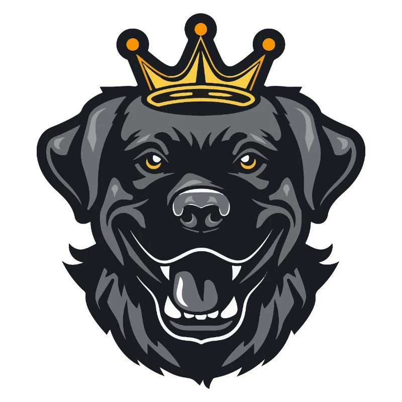 Labrador Hund Krone