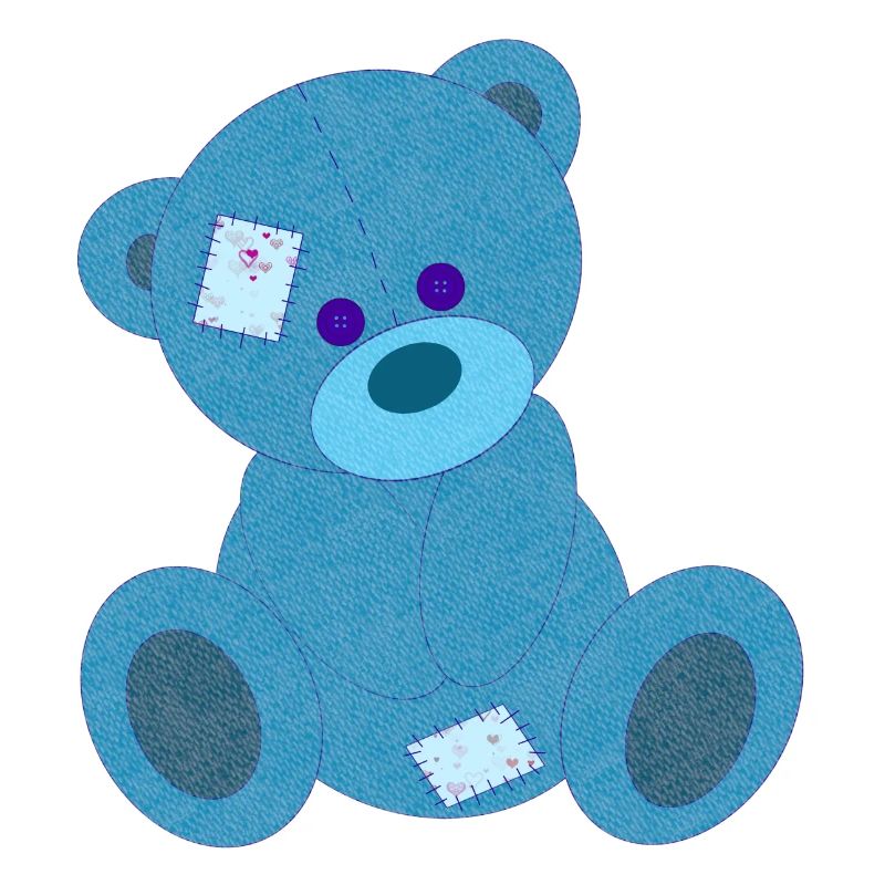 Ourson bleu