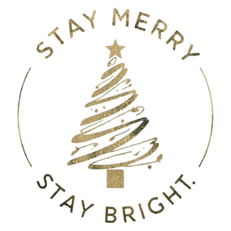 Arbre de Noël doré Graphique