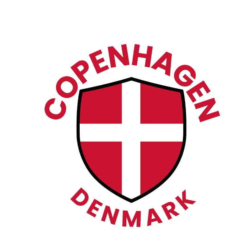 Dänisches Schild Kopenhagener Abzeichen
