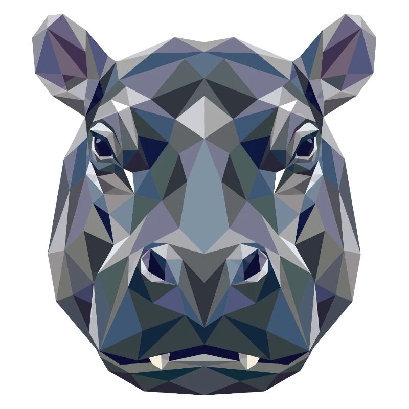 Nilpferd Flusspferd Mama Hippopotamus Cooles Hippo