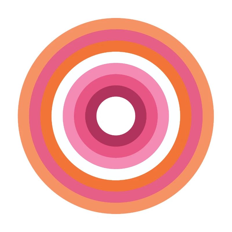 Palette Concentric Ring Lesbienne LGBTQ