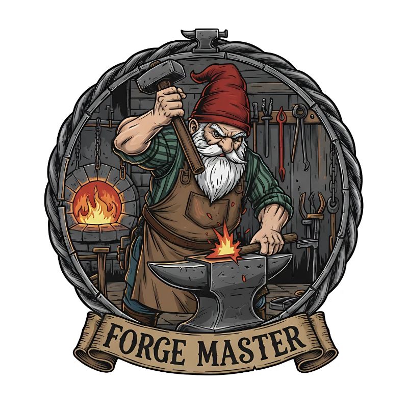 Blacksmith Gnome at the Anvil