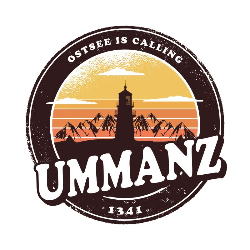 Ummanz Ostsee Leuchtturm Design / Geschenkidee