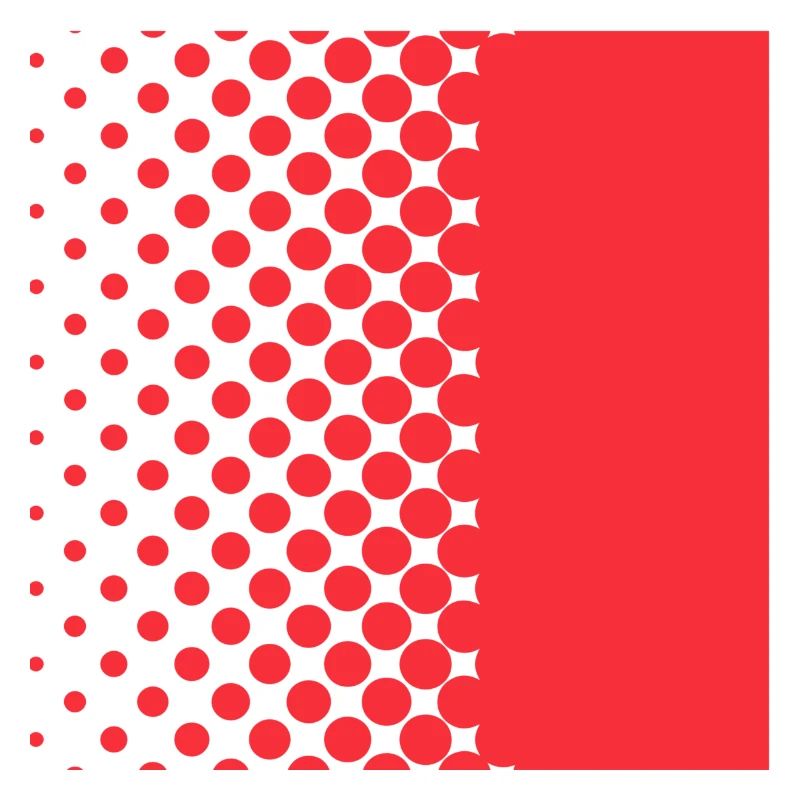 Halftone Gradient Rotes Panel