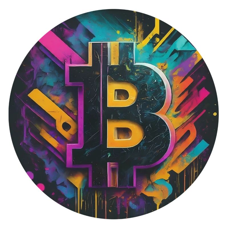 Bitcoin-Explosion der Farben