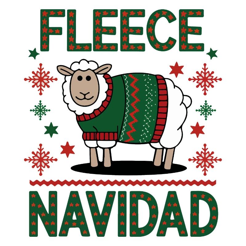 Conception de pull de Noël de mouton festif
