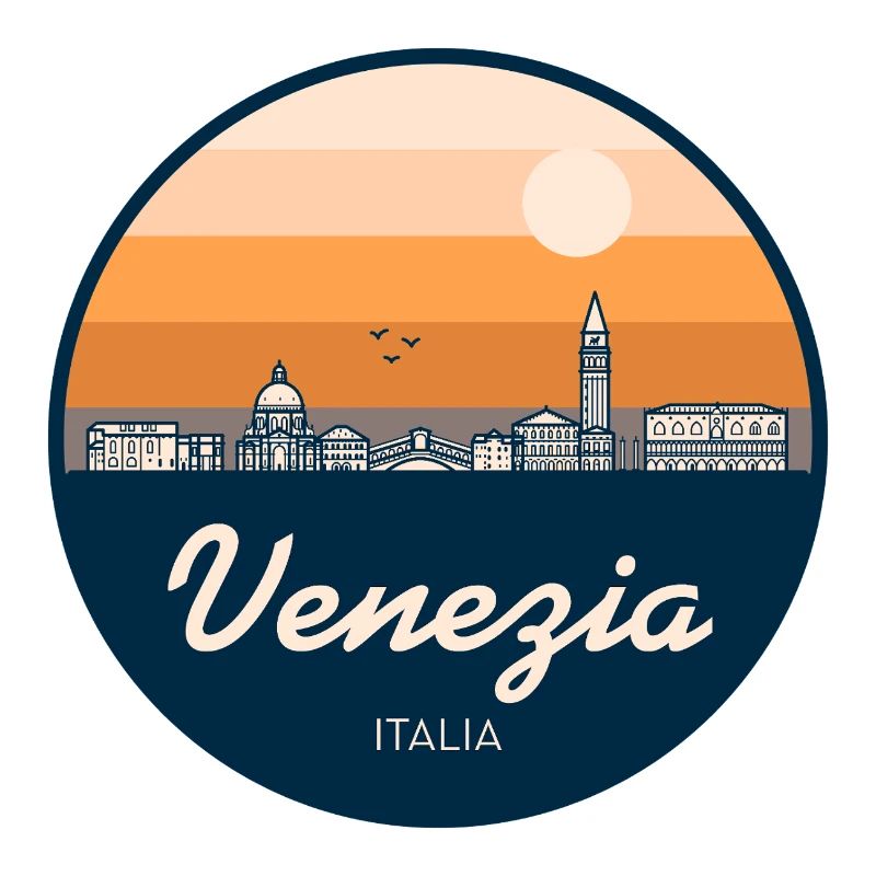 Venice Skyline Silhouette
