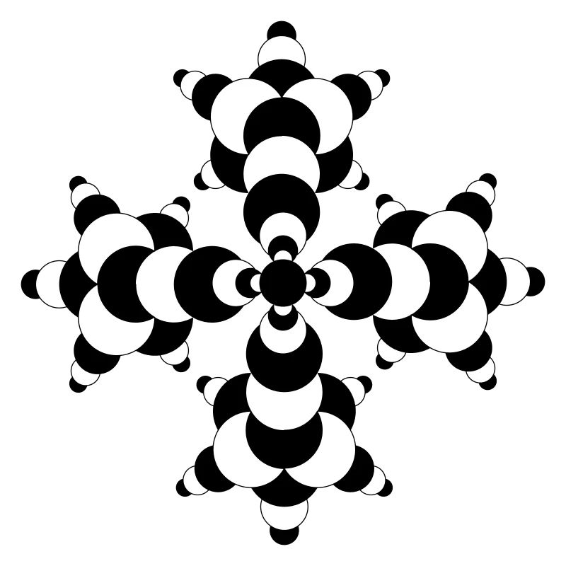Fractal Molecule Crop Circle
