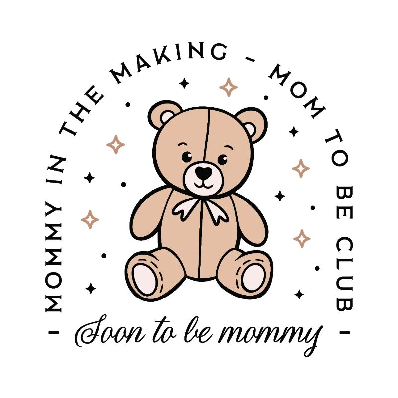 Mama wird bald Mama Club Preppy Teddybär