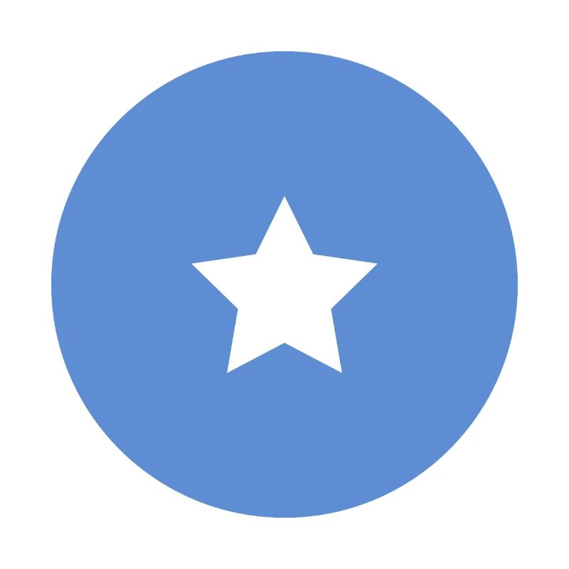 Drapeau rond somalien