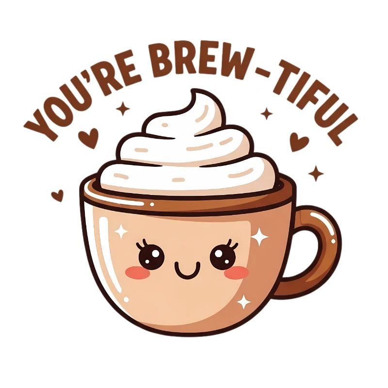 Tu es Brew-tiful – Jeu de mots sur le café