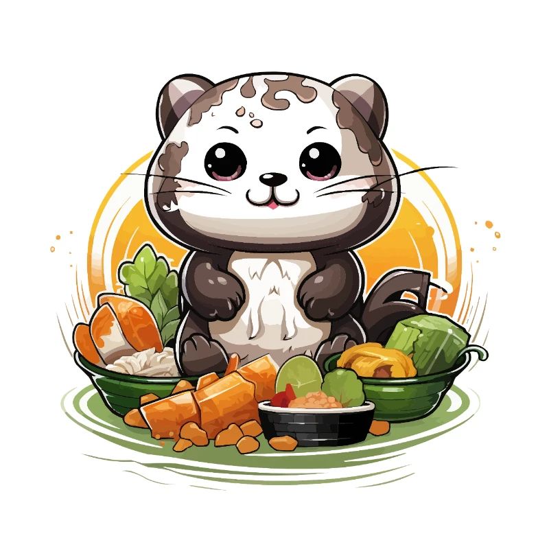 Kitchen panda at the feast