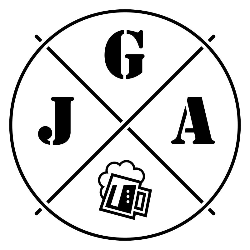 JGA Bier (Junggesellenabschied Kreis Symbol Black)