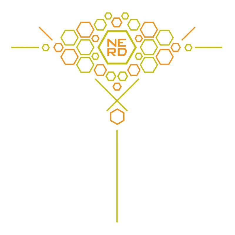 Nerd Hex Muster Gradient