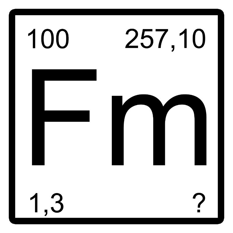 Conception de la table de période du fermium