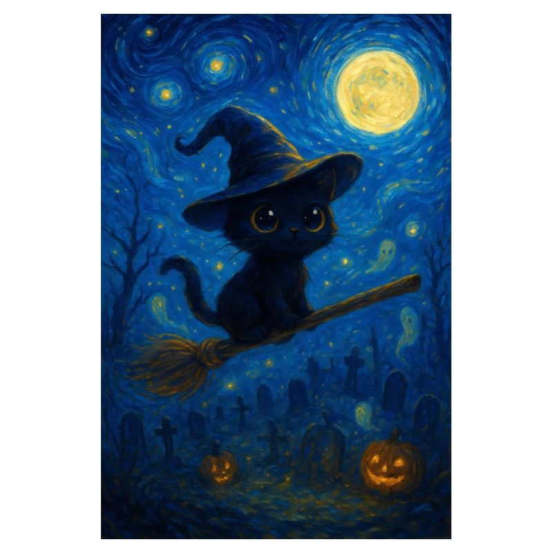 Magic Cat as Witch Portrait